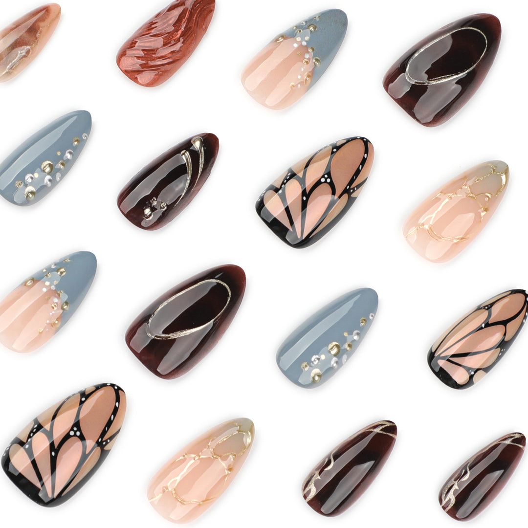 Artful Nail Art with Glitter and Accents Kalsten