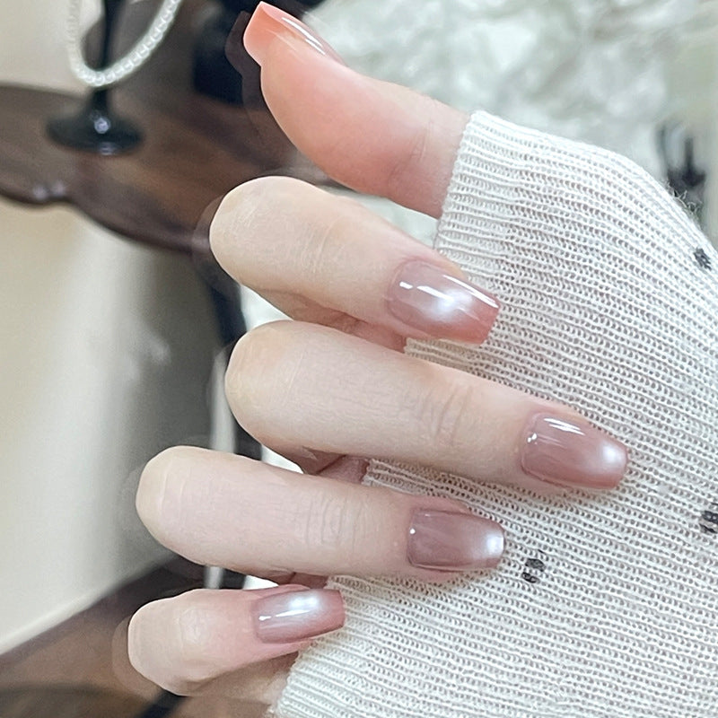 Glossy Natural Finish Press-On Nails Kalsten