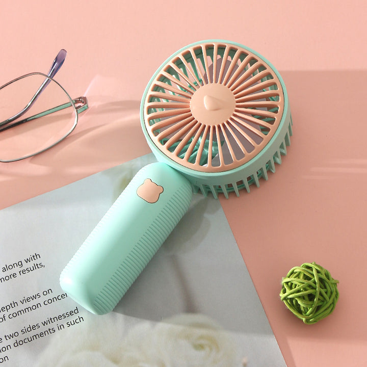 Ladies Portable Hand Fan with Cute Animal Design Kalsten