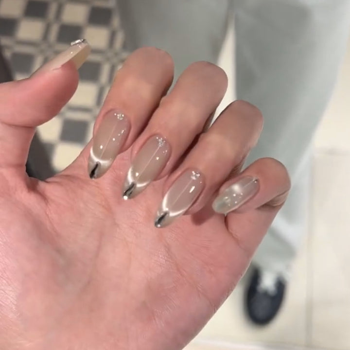 Artificial Nail Set with Elegant French Style Kalsten
