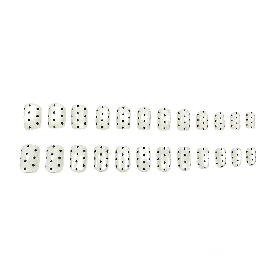 Elegant Dot Pattern Nail Art Enhancements Kalsten