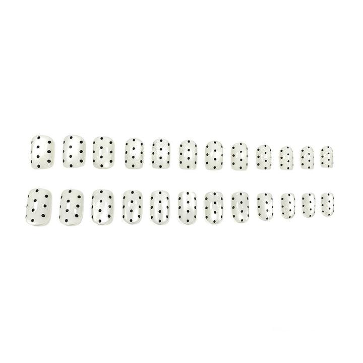 Elegant Dot Pattern Nail Art Enhancements Kalsten