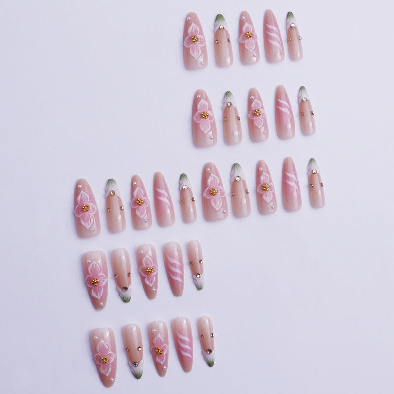 Floral Artistic Press-On Nails