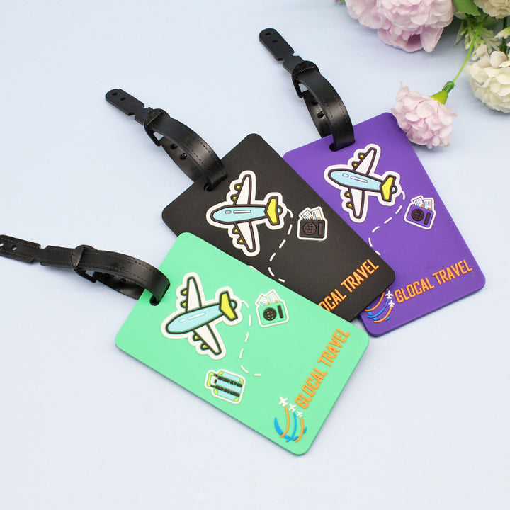 Unisex Luggage Tag with Playful Airplane Design Kalsten