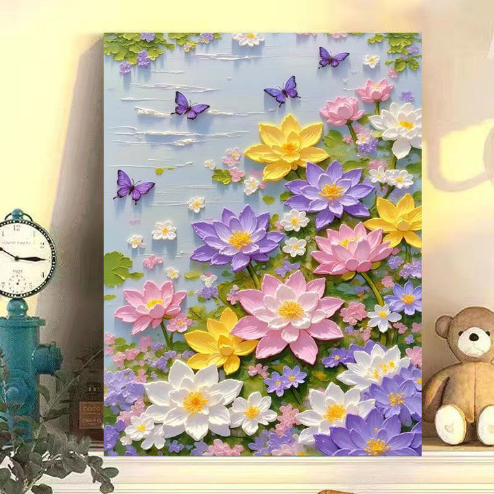 Elegant Floral Lotus Canvas Art Kalsten