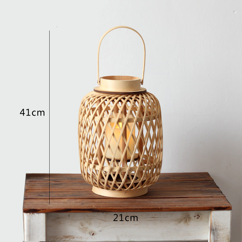 Handmade Rattan Lantern Kalsten