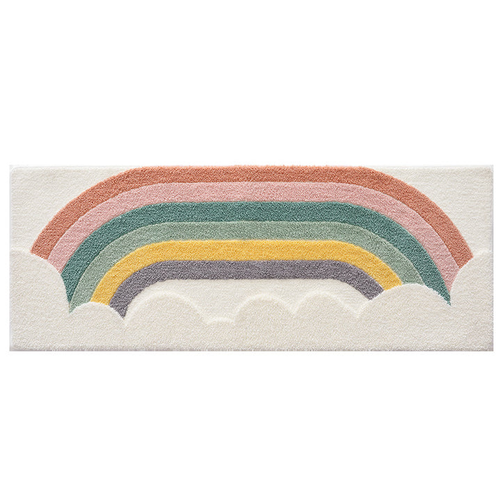 Textured Rainbow Bath Rug Kalsten