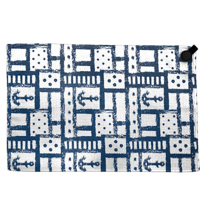 Towel with modern circular pattern Kalsten