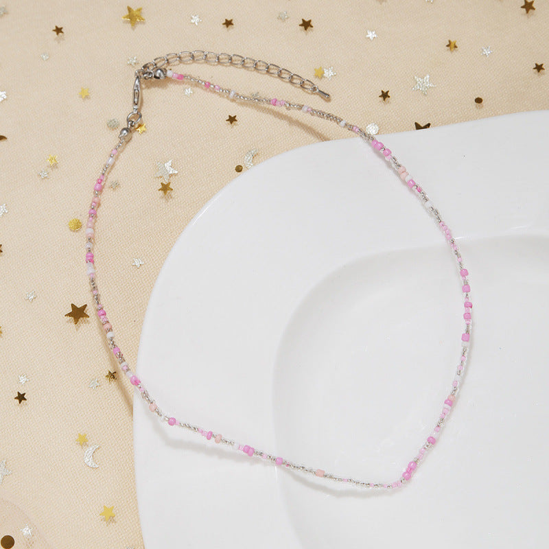 Handcrafted Beaded Choker Necklace Kalsten