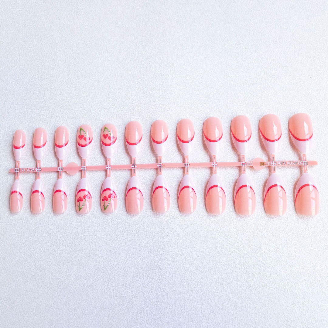 Creative Cherry-Inspired Nail Art