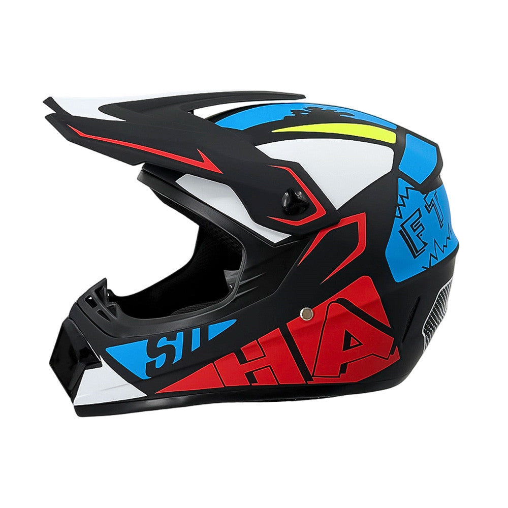 full-face motocross helmet with extended visor and reinforced chin guard Kalsten