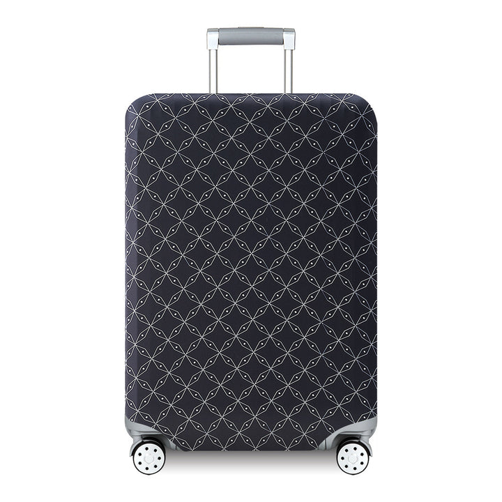 Unisex hard-shell suitcase with modern wave pattern Kalsten