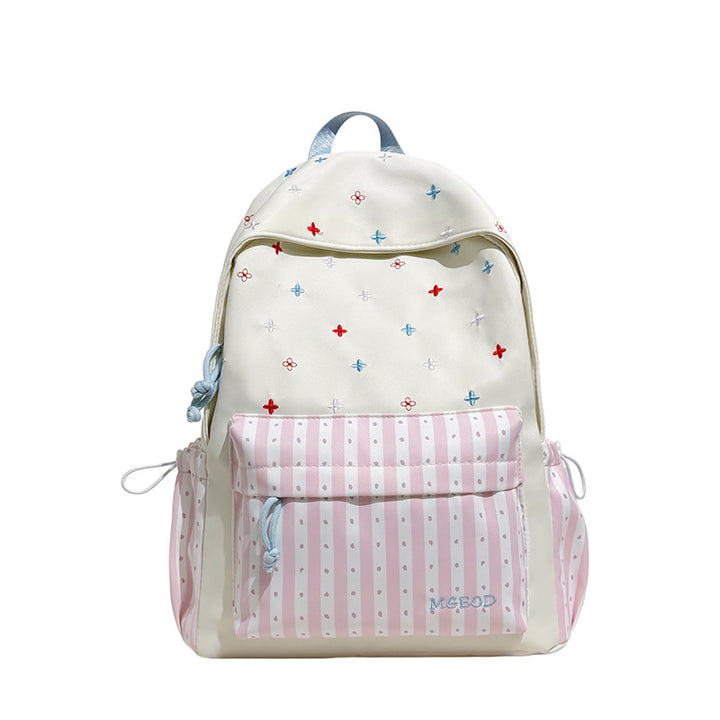 Decorative Floral Embroidered Backpack Kalsten