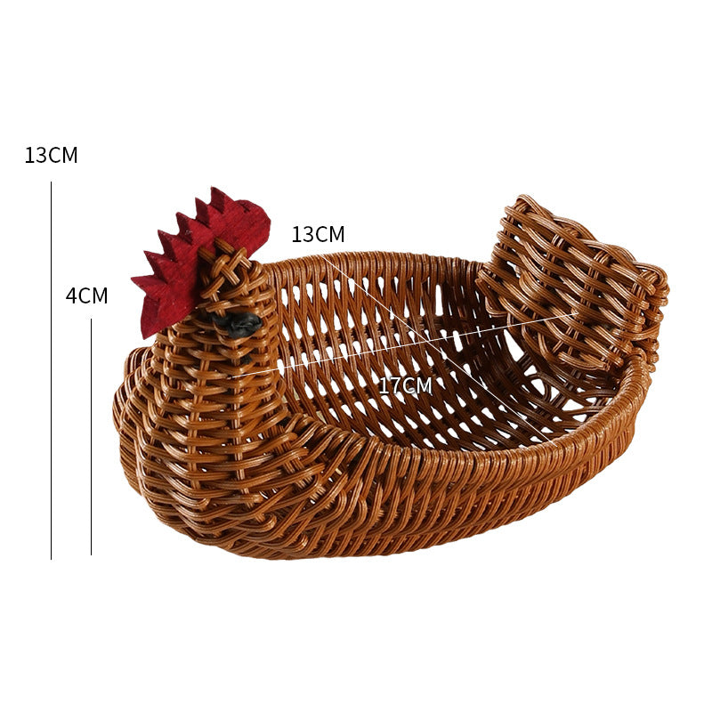 Unisex Braided Decoration Basket in Duck Shape Kalsten