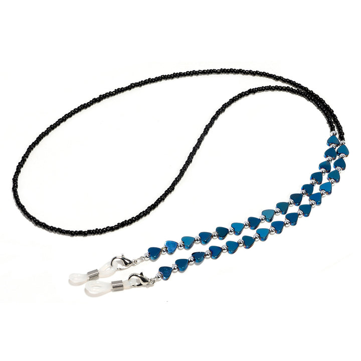 Heart-Shaped Beaded Eyewear Chain Kalsten
