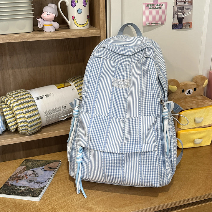 Stylish Striped Casual Backpack Kalsten