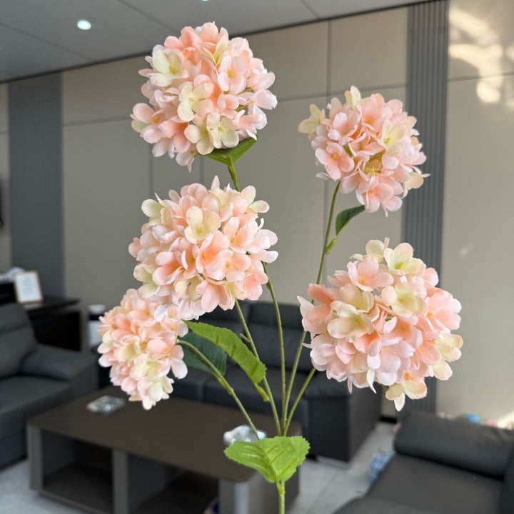 Lifelike Hydrangea Floral Arrangement