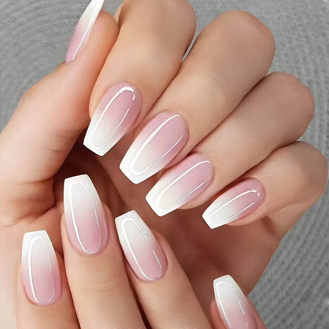 Elegant French Tip Acrylic Nail Art Kit