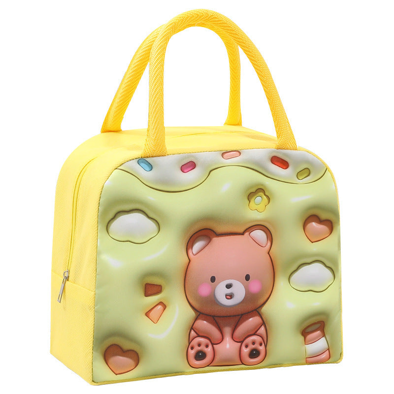 Cute Cartoon-Themed Insulated Lunch Bag