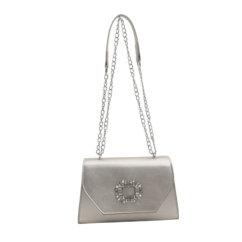 Elegant Chain-Detail Evening Handbag