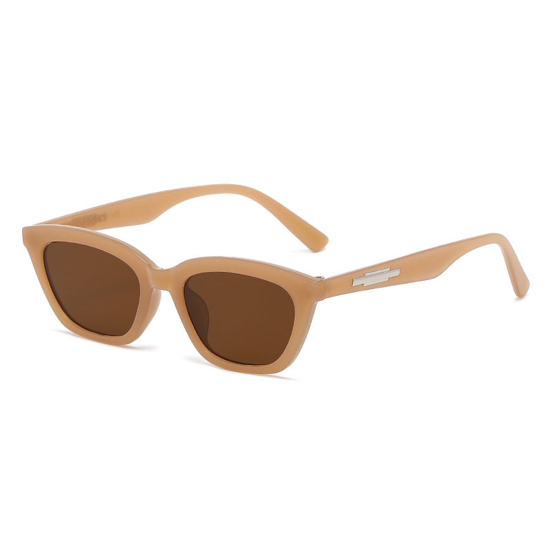 Women's fashionable Cat-Eye sunglasses with transparent frame and mirrored lenses Kalsten