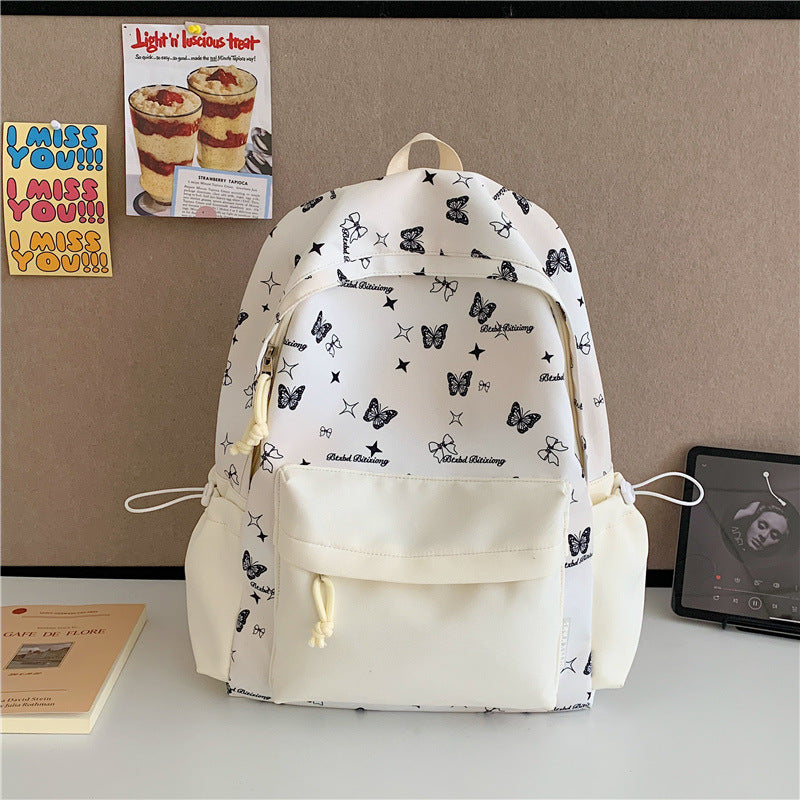 Butterfly Print Backpack Kalsten