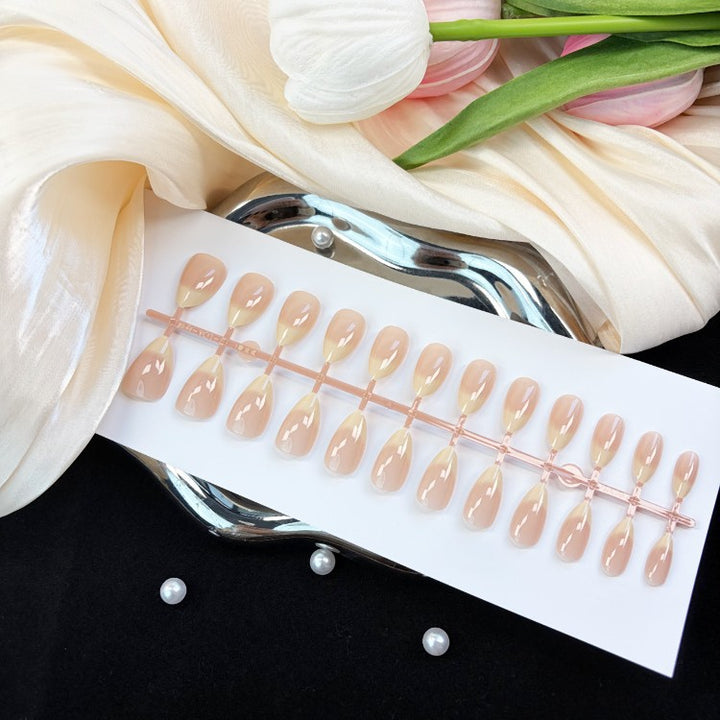 Natural Glossy Press-On Nail Set Kalsten