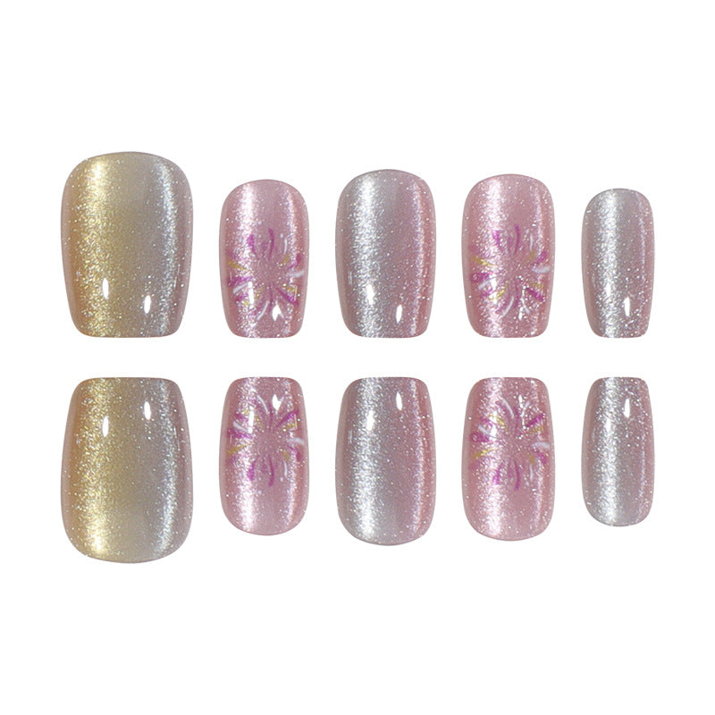 Decorative Glitter Press-On Nails Kalsten