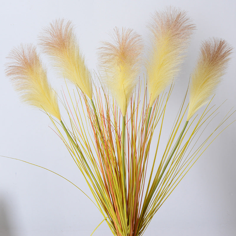 Decorative Faux Pampas Grass Arrangement