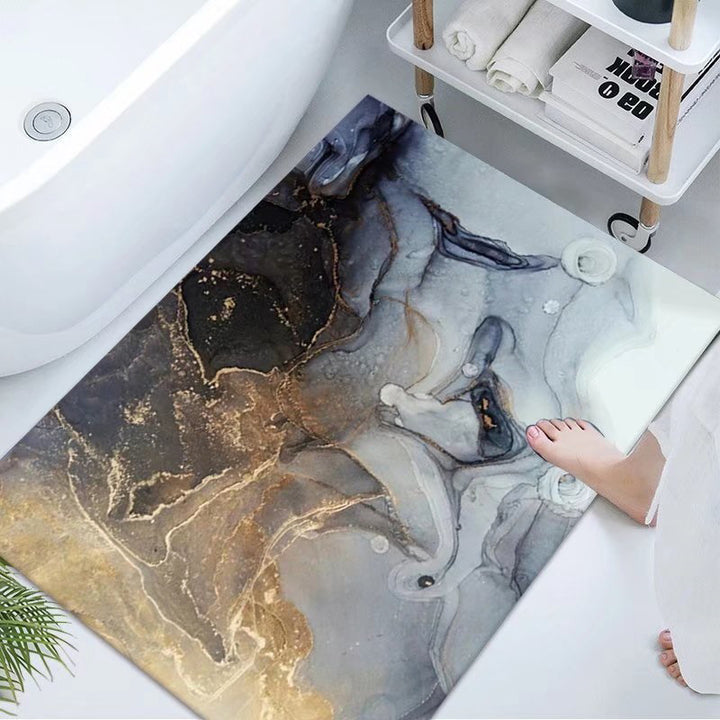 Luxurious Marble Design Bath Mat Kalsten