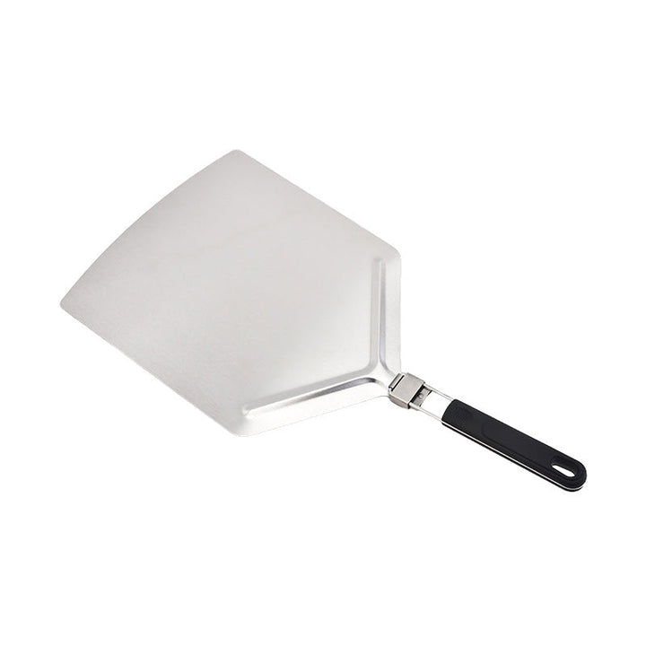 long-handled perforated pizza peel set with wooden handle stainless steel cutter and triangle server Kalsten