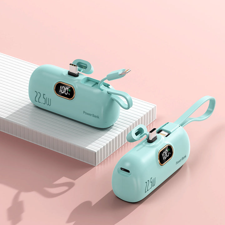 Power bank with integrated charging cable Kalsten