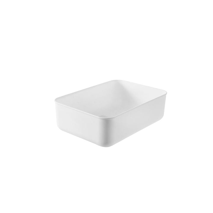 Multifunctional storage bowl made of sturdy plastic for drawers and shelves