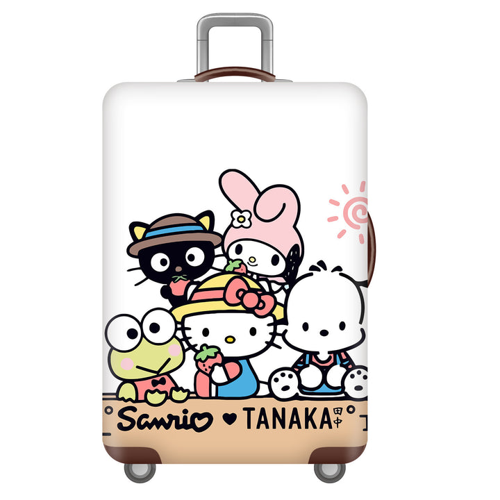 Unisex children's suitcase with reinforced hard shell, telescopic handle and Kuromi motif Kalsten