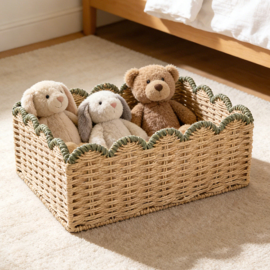 Decorative storage basket with wave edge Kalsten