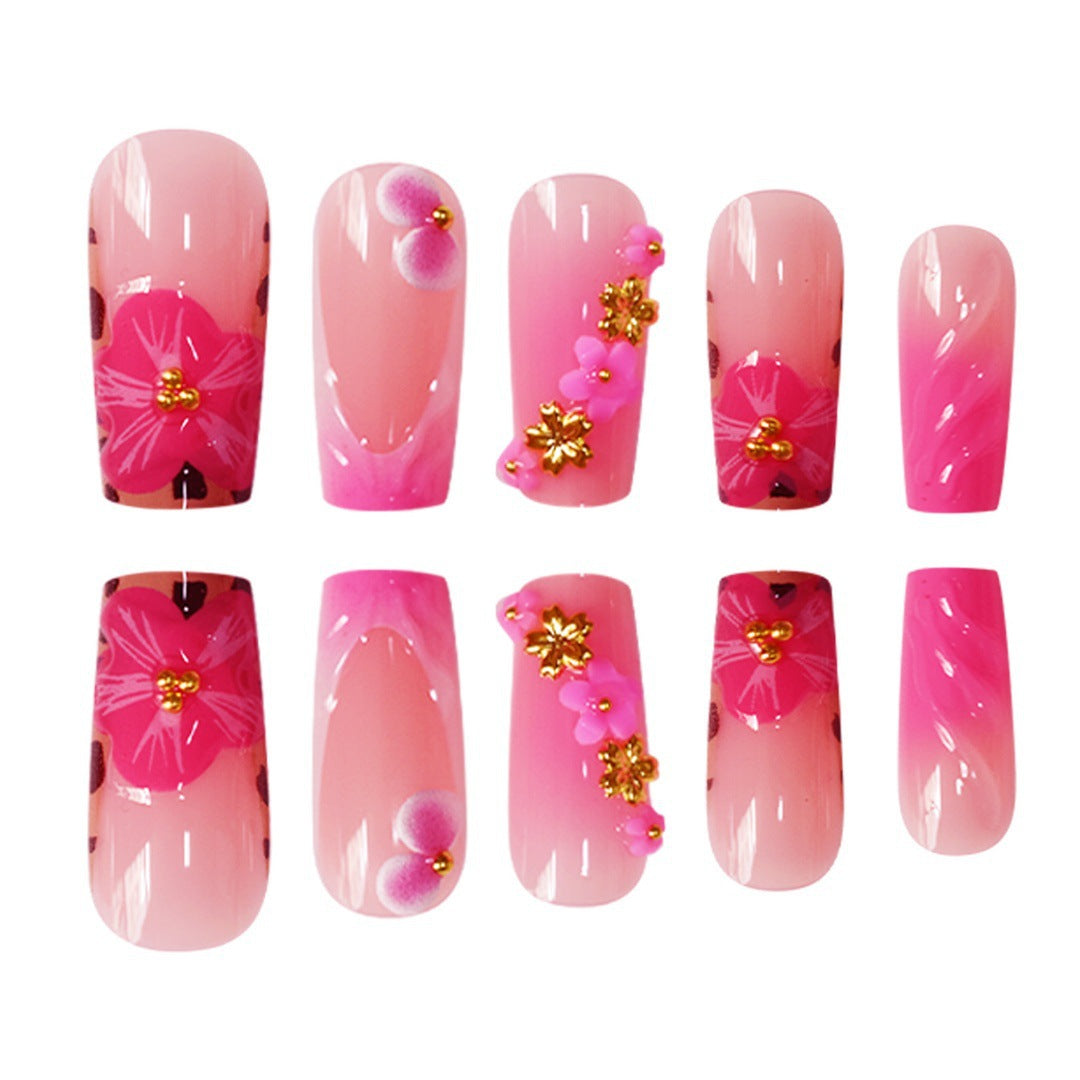 Floral Designer Acrylic Nail Art Kalsten