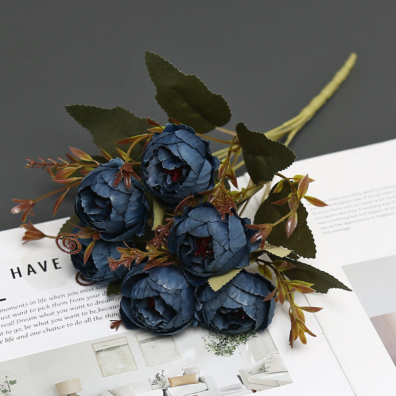 Decorative Faux Peony Bouquet for Home Display