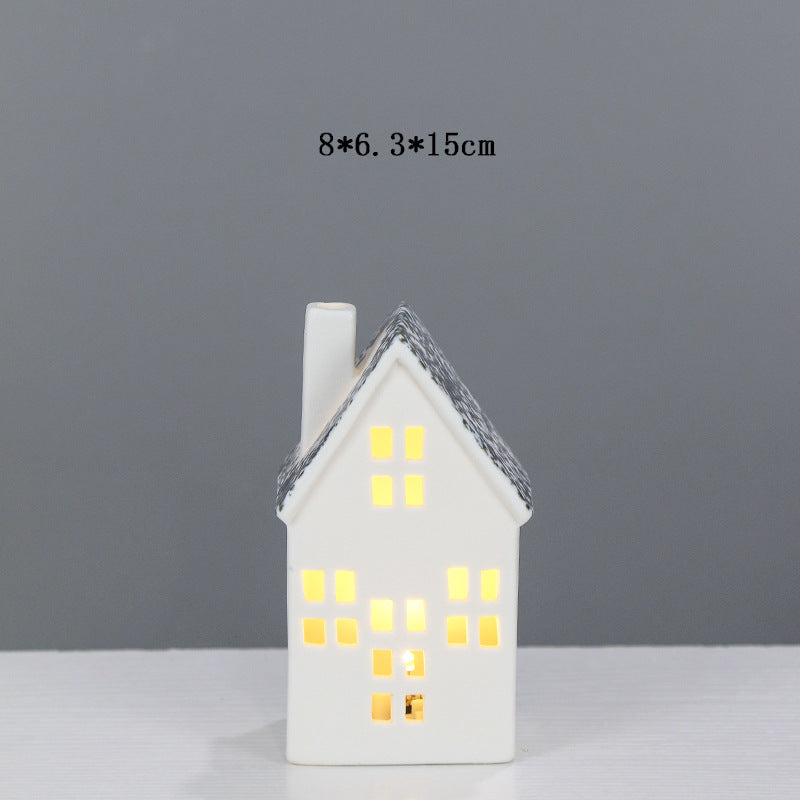 Decorative Ceramic House Lantern Kalsten 1790310186