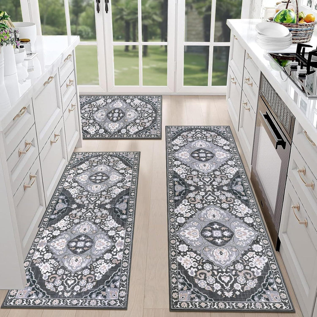Luxurious Vintage-Inspired Kitchen Runner Mat Kalsten