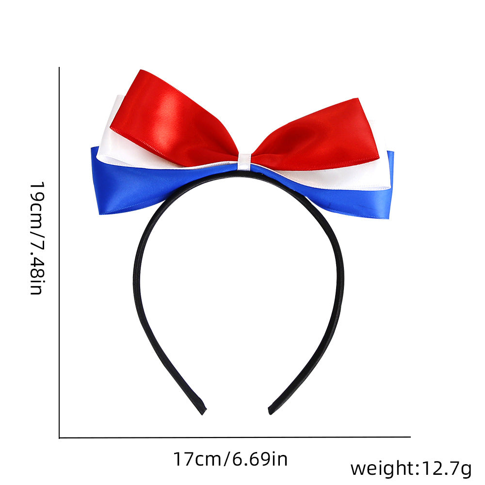 Unisex nan patriotic star antenna headband with ribbon streamers Kalsten