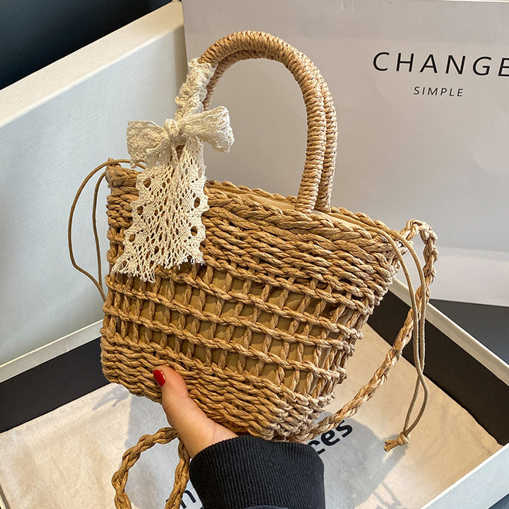 Handwoven Straw Tote Bag