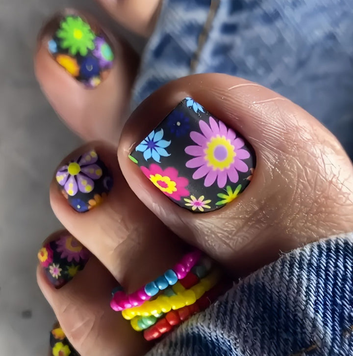 Floral Nail Design Enhancements Kalsten