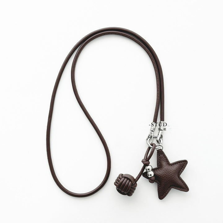 Star-Shaped Leather Phone Lanyard Kalsten