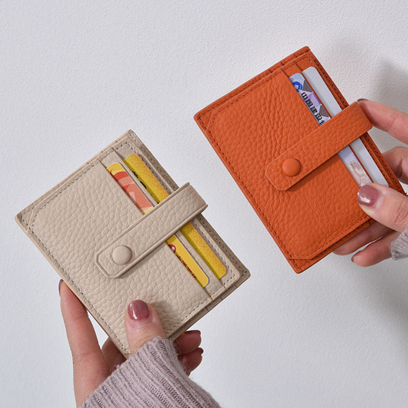 Textured Leather Card Holder Kalsten