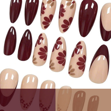 Elegant Floral Acrylic Nail Design Kalsten