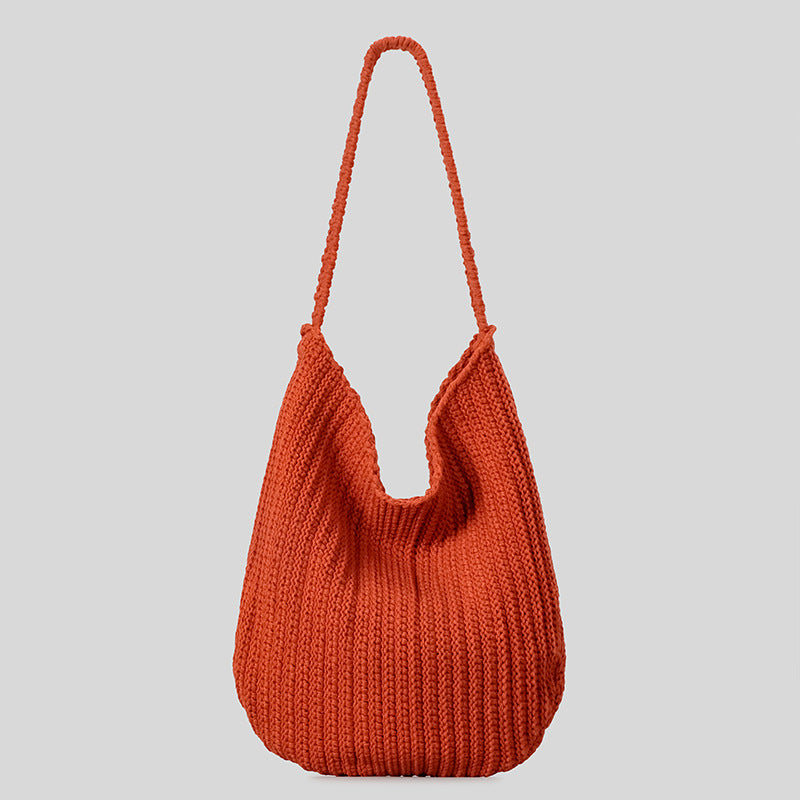 Relaxed Knit Shoulder Bag