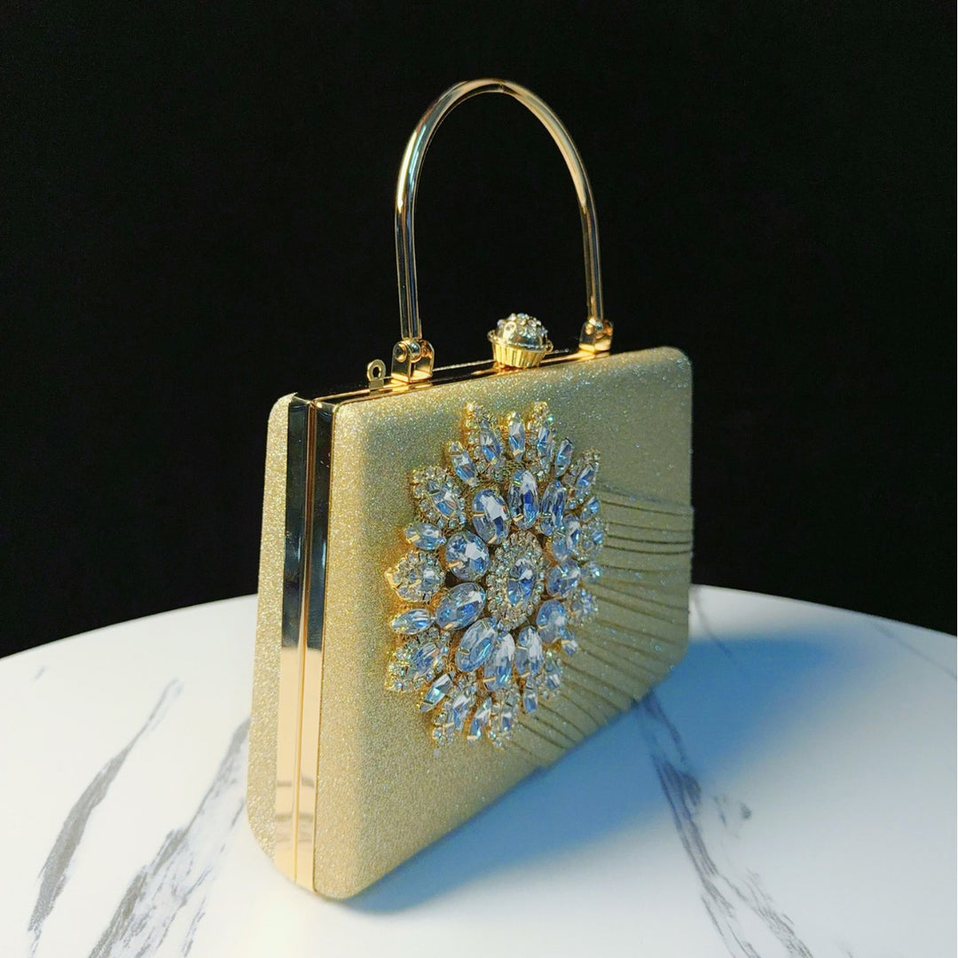 Luxurious Rhinestone-Embellished Evening Handbag