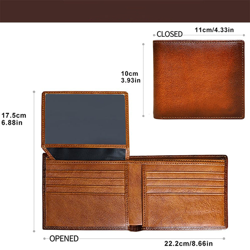 Classic Tri-Fold Leather Wallet Kalsten