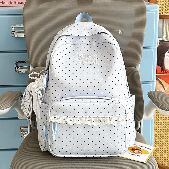 Charming Polka Dot School Backpack Kalsten