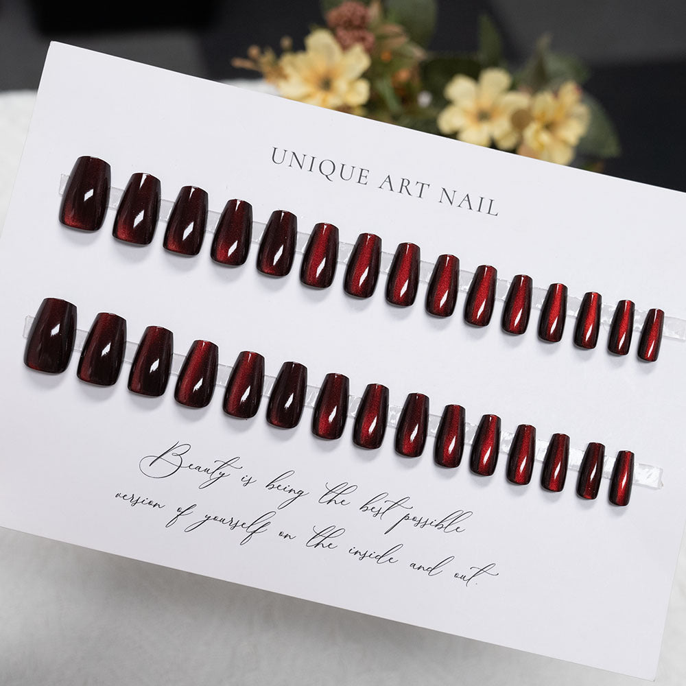 Glossy Acrylic Press-On Nail Set